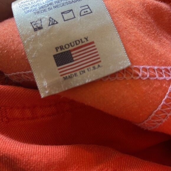 NYDJ Orange Linen Bermuda Shorts, size 8 - Picture 11 of 11